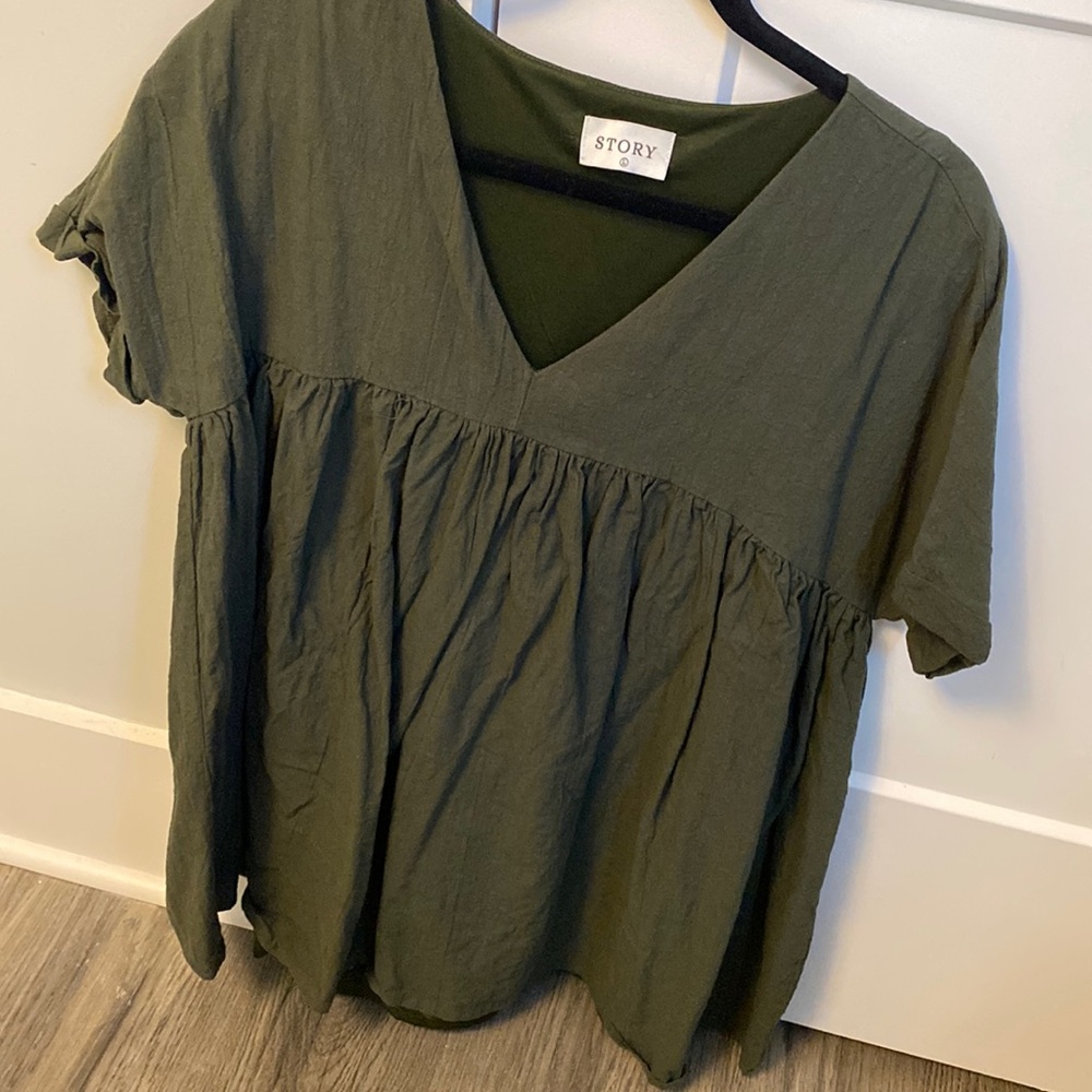 Olive Green Dress - size L